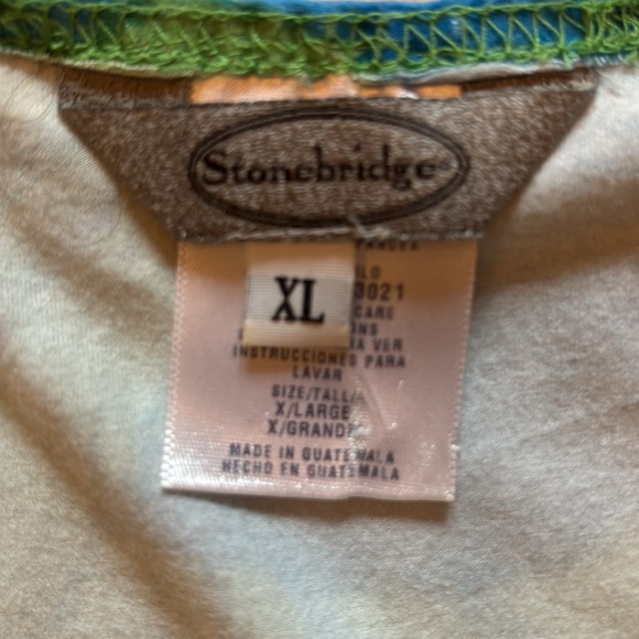 Spring top size XL bright blue and soft green. Good condition - Picture 4 of 5